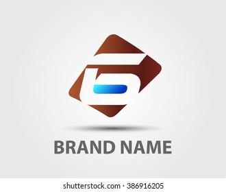 Abstract Number 6 logo Symbol 
