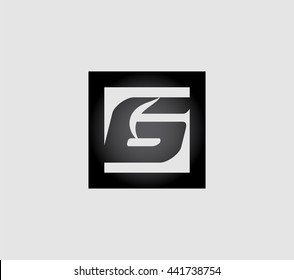 Abstract Number 6 logo Symbol 
