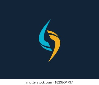 Abstract number 69 | 67 logo design template, 69 in two clasping hands concept template design