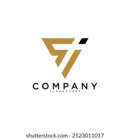 Abstract number 7 logo design. Modern logo idea. Premium Vector