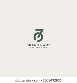 Abstract number 7 logo with the negative space wrench inside for repair service company.
