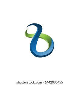 Abstract number 8 business company logo. Corporate identity design element