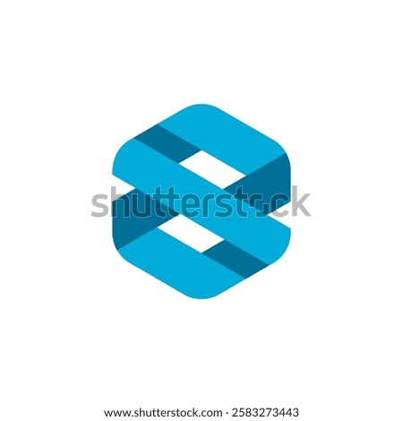 Abstract Number 8 Eight Logo design vector template on white background