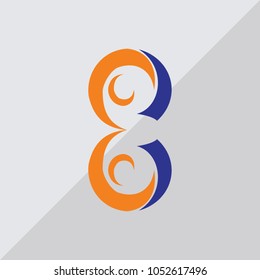 Abstract Number 8 Logo