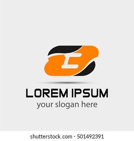 Abstract Number 8 logo Symbol 
