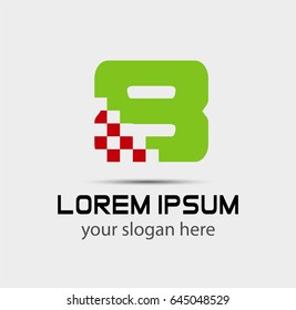 Abstract Number 8 logo Symbol 
