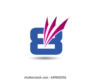 Abstract Number 8 logo Symbol icon
