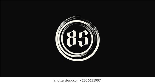 Abstract number 85 design concept.
for business or anniversary purposes.
numbers in an arranged circle