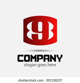 Abstract Number 9 logo Symbol
