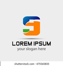 Abstract Number 9 logo Symbol icon
