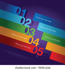 abstract number line background