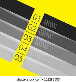 abstract number line background. Modern, clean, design template, can be used for info-graphics, numbered banners, graphic or website layout