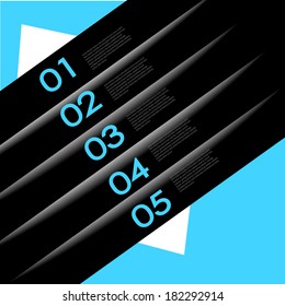 abstract number line background. Modern, clean, design template, can be used for info-graphics, numbered banners, graphic or website layout