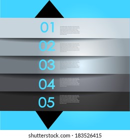 abstract number line background. Modern, clean, design template, can be used for info-graphics, numbered banners, graphic or website layout