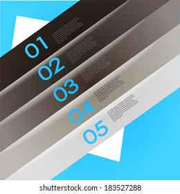 abstract number line background. Modern, clean, design template, can be used for info-graphics, numbered banners, graphic or website layout