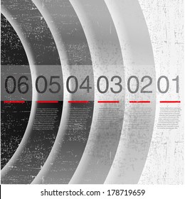 abstract number line background with Old Paper. Modern, clean, design template, can be used for info-graphics, numbered banners, graphic or website layout vector