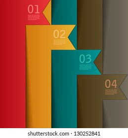 Abstract number line. Vector illustration.