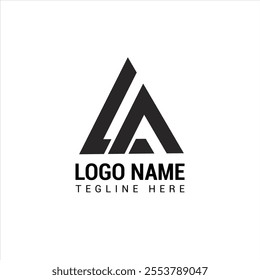 Abstract Number logo design LA