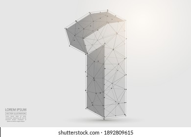 Abstract number one, figure 1, consisting of triangles, circles, spots of decay, stars. Vector eps 10.