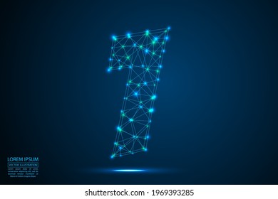 Abstract Number One Figure 1 Consisting Stock Vector (Royalty Free ...