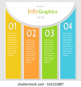 Abstract numbered banners. Progress option background. Vector illustration.Can be used for business presentation, info graphics, web-site or business report.