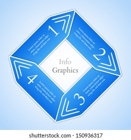Abstract numbered banners. Progress option background. Vector illustration.Can be used for business presentation, info graphics, web-site or business report.