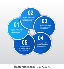 Abstract numbered banners. Progress option background. Vector illustration.Can be used for business presentation, info graphics, web-site or business report.