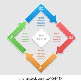 Abstract numbered banners. Progress option background. Vector illustration.Can be used for business presentation, info graphics, web-site