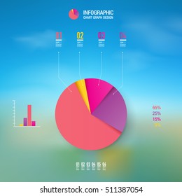 Abstract numbered circles infographic design with your text and colorful background 
can be used for workflow layout, diagram.
Eps 10 stock vector illustration 