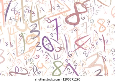 Abstract numbers. For web page, wallpaper, graphic design, catalog, texture or background. Vector artwork.