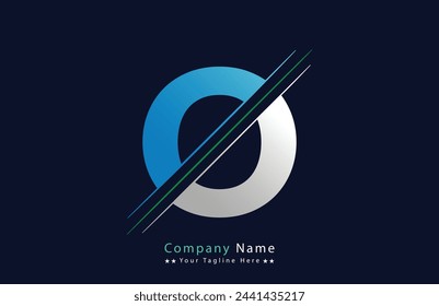 Abstract O letter logo design template. Vector Logo Illustration.