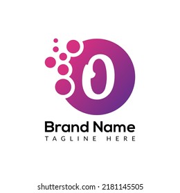 Design-Vorlage für modernes Blase-Logo in Abstract-O-Buchstaben