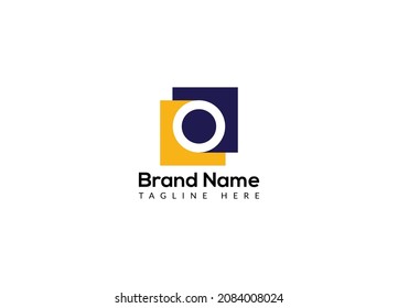 Resumen O letra diseño moderno de marcas de papel iniciales