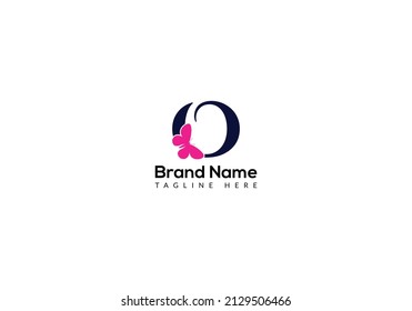 Abstract O letter modern initial lettermarks logo design