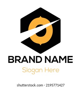 Abstract O letter modern initial lettermarks logo design