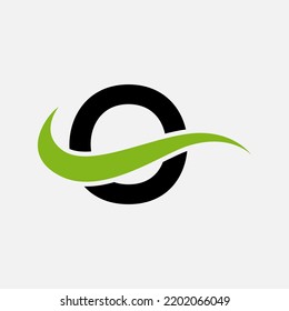 Resumen O letra diseño moderno de marcas de papel iniciales
