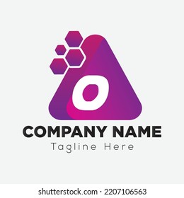 Abstract O letter modern initial lettermarks logo design