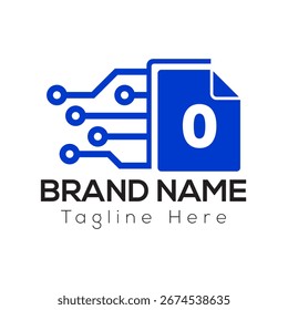 Abstract O letter modern initial lettermarks logo design	
