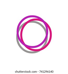 Abstract O logo letter design template vector