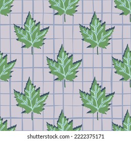 Hojas de roble abstractas, patrón sin fisuras. Fondo follaje de arce. Papel de la naturaleza. Para el diseño de tejidos, impresión textil, envoltura, cubierta. Ilustración del vector