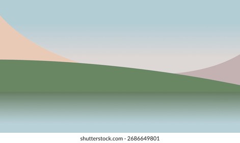 abstract oase in the desert background