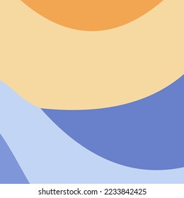 Abstrakte Oase - Farbiges, modernes Logo-Design