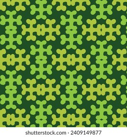 Abstract Oasis: Seamless Blooms Pattern