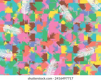 Abstract Object Colorful Vector Background. colorful cover design background. Retro multi color book cover backdrop.