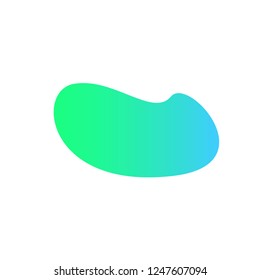 abstract object gradient green and blue background
