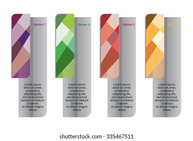 Abstract object presentation info graphic vector