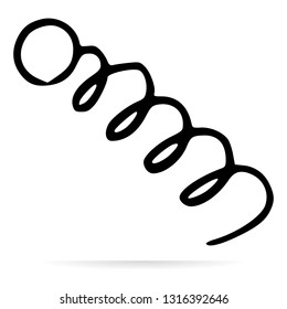 Abstract object vector design icon. Sketch icon isolated on background. Hand drawn sketch. - Vector