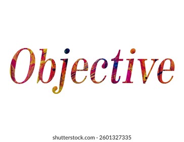 Abstract Objective Text Effect Design White Background