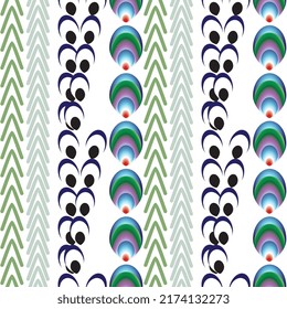abstract objects and peacock colors pattern - background , texture, wallpaper, wrapping paper, cushion cover, carpet and fabric pattern