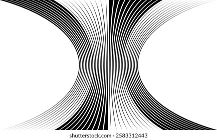 abstract oblique edgy bulge line pattern art suitable for background.
